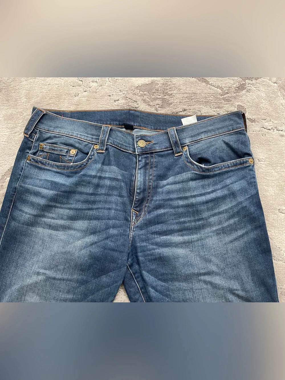 True Religion Geno Relaxed Slim Medium Blue Mens Jeans W40 L32